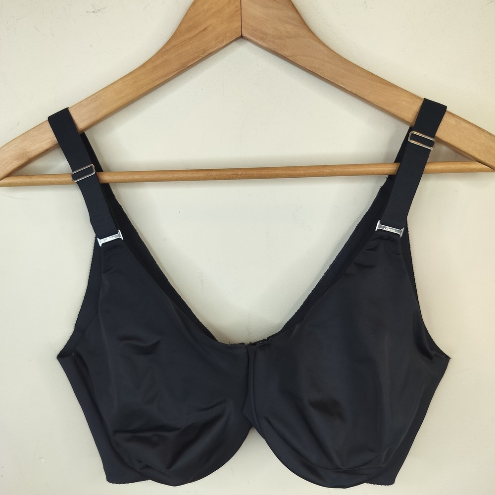 Soma Vanishing Back Minimizer Bra 36DD Underwire Black